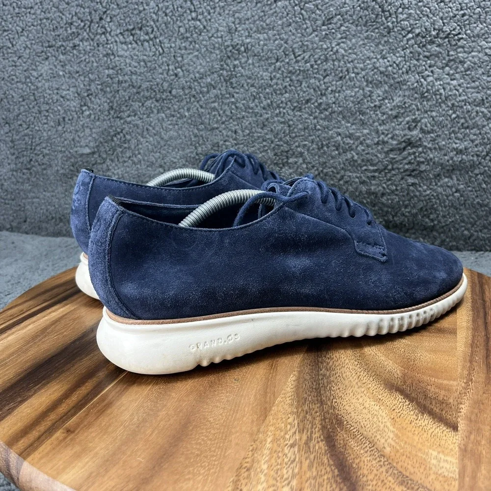 Cole Haan 2.Zerogrand Shoes Blue Suede Mens Sz 11 C25237 Oxfords - NEEDS INSOLES